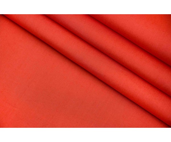 Ткань поплин Италия (коттон 100%, красный, шир. 1,50 м)