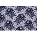 Тканина гіпюр Італія (віскоза 100%, темно-синій, квіти, шир. 0,93 м)