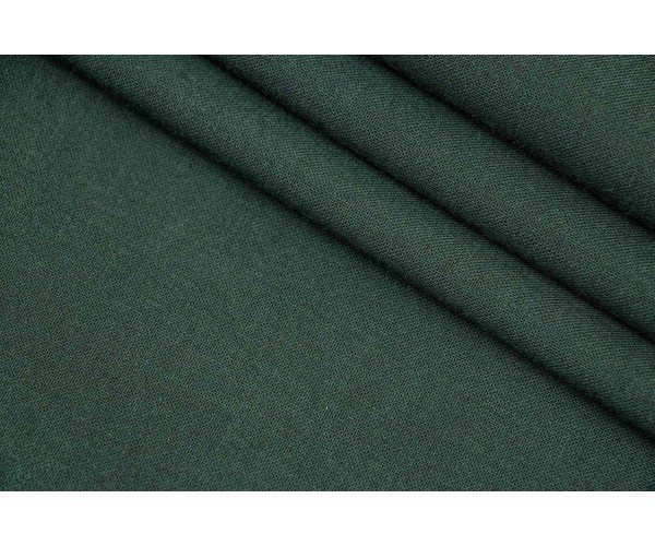 Тканина костюмно-плательна Італія (вовна 90%, еластан 10%, темно-зелений, шир. 1,45 м)