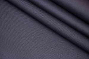 Ткань габардин Италия (двухсторонний, коттон 95%, эластан 5%, черный, ширина 1,30 м)