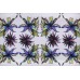 Тканина атлас Італія (поліестер 100%, білий, квіти, ширина 1,50 м)