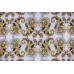 Тканина креп Італія (поліестер 100%, блідо-блакитний, квіти, шир. 1,50 м)
