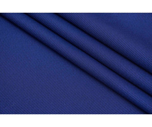 Ткань креп Италия (вискоза 90%, эластан 10%, сине-серый, сапфировый, шир. 1,50м)
