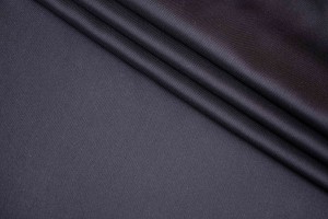 Тканина шовк Італія (матовий, габардиновий, шовк 100%, чорний, шир. 1,40 м)