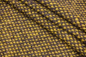 Тканина букле Італія (вовна 90%, мохер 10%, сіро-жовтий, шир. 1,50 м)