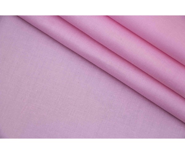 Тканина котон Італія (котон 90%, еластан 10%, ніжно-рожевий, шир. 1,45 м)