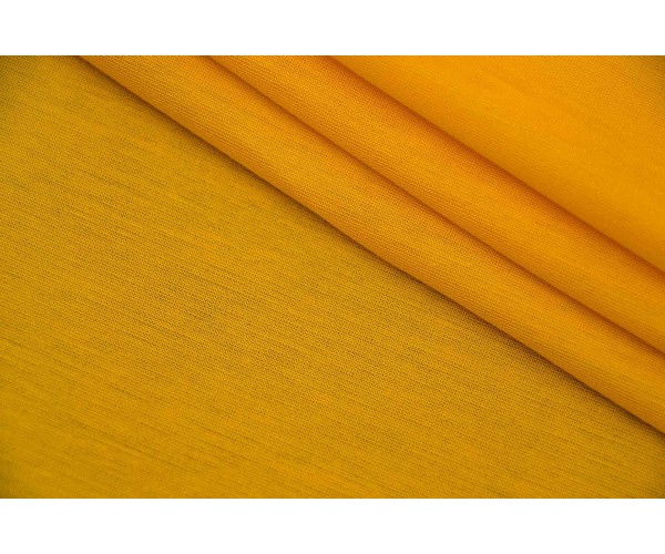 Тканина трикотаж Італія (котон 100%, золотий жовтий, шир. 1,30 м)