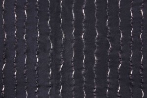Ткань жаккард Италия (полиэстер 100%, черный, полоски, шир. 1,50 м)