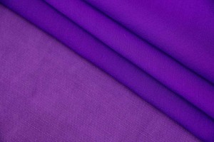 Тканина шифон Італія (шовк 100%, фіолетовий, шир. 1,40м)