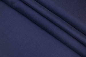 Ткань вареный шелк Италия (шелк 100%, темно-синий, шир. 1,45 м)