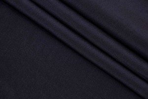 Тканина шовк Італія (шовк 100%, чорний, шир. 1,35 м)