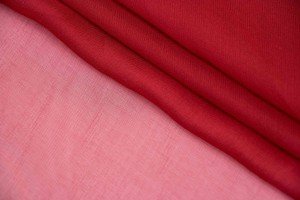 Ткань шифон Италия (шелк 100%, красный, шир. 1,40 м)