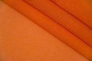 Ткань шифон Италия (шелк 100%, апельсиновый, шир. 1,35 м)