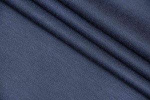 Ткань трикотаж Италия (коттон 100%, сине-графитовый, шир. 1,60 м)