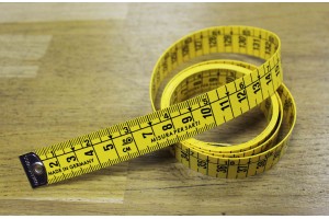 Вимірювальна стрічка високої якості 150 см (жовтий, см / см)