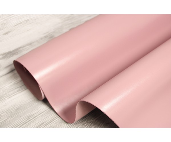 Кожа КРС Италия (пыльная роза, гладкая, глянцевая)