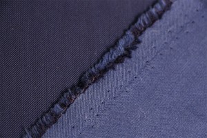 Тканина габардин Італія (котон 100%, синій, шир. 1,40 м)