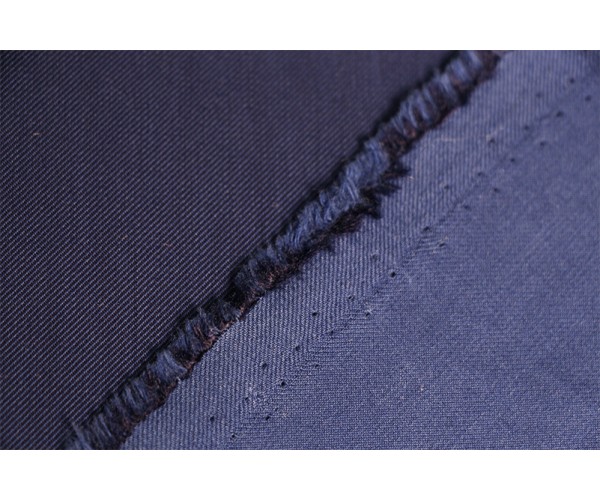 Тканина габардин Італія (котон 100%, синій, шир. 1,40 м)