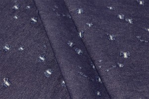 Тканина джинс з ефектом distressed Італія (котон 100%, синій, м'який,шир. 1,65м)