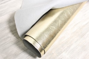 Шкіра ВРХ Італія (жовте золото,штамп змії, дзеркало)