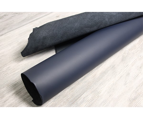 Кожа КРС Италия (синий, гладкая, матовый) Кожа КРС Италия (синий, гладкая, матовый)