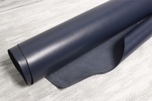 Шкіра ВРХ Італія (темно-синій, гладка, напівглянець)