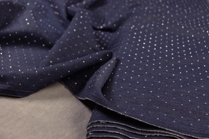 Тканина джинс Італія (бавовна 100%, синє-фіолетовий, шир. 1,50 м)