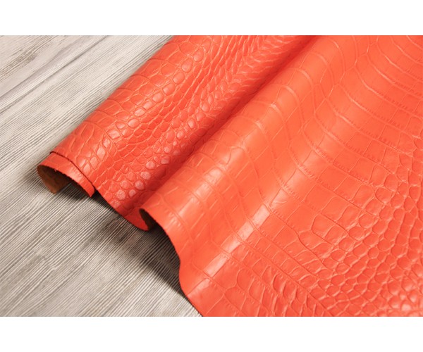Шкіра ВРХ Італія (апельсин, матовий, штамп під крокодил)