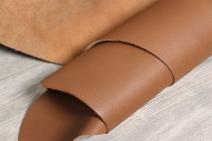 Шкіра ВРХ Італія (світло-коричнева, флотар, м'яка, матова)