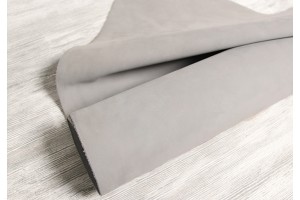 Кожа КРС Италия (светло-серый, нубук)