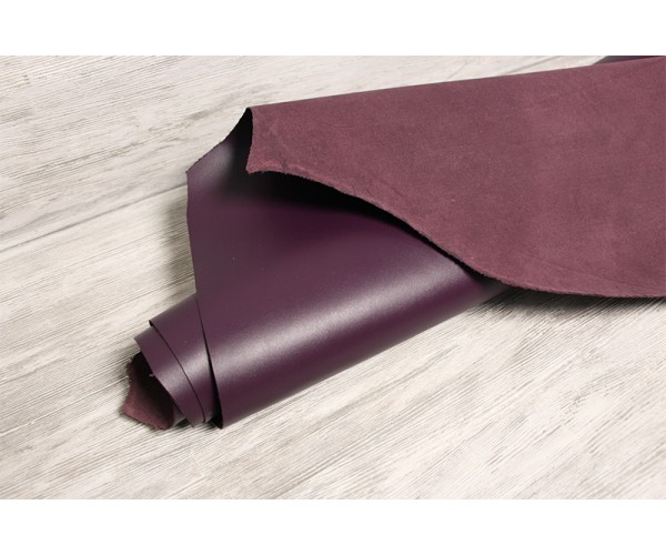 Шкіра ВРХ Італія (баклажан, гладка, середньої щільності)