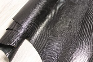 Кожа КРС Италия (черный, плотная, штамп игуаны)