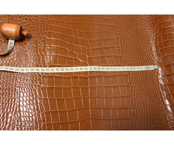Шкіра ВРХ Італія (коньяк, глянець, штамп під крокодил) Шкіра ВРХ Італія (коньяк, глянець, штамп під крокодил)