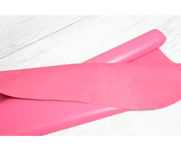 Шкіра овчина Італія (рожева барбі, м'яка, гладка, глянець)