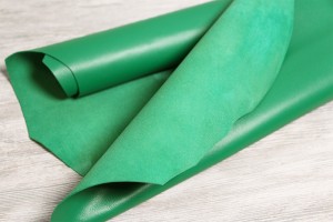 Шкіра овчина Італія (зелена,  гладка, напівматова)