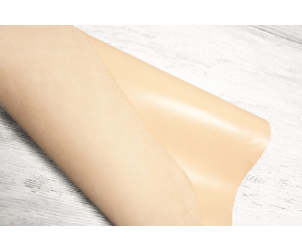Кожа козлик Италия (беж, глянец, гладкая)