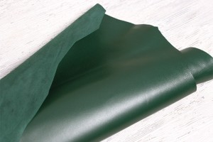 Шкіра овчина Італія (зелений ліс,  гладка, напівглянець)