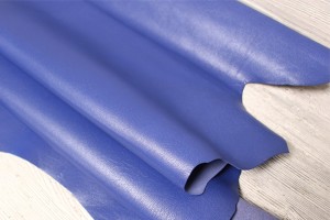 Шкіра козлик Італія (синій, гладка, )