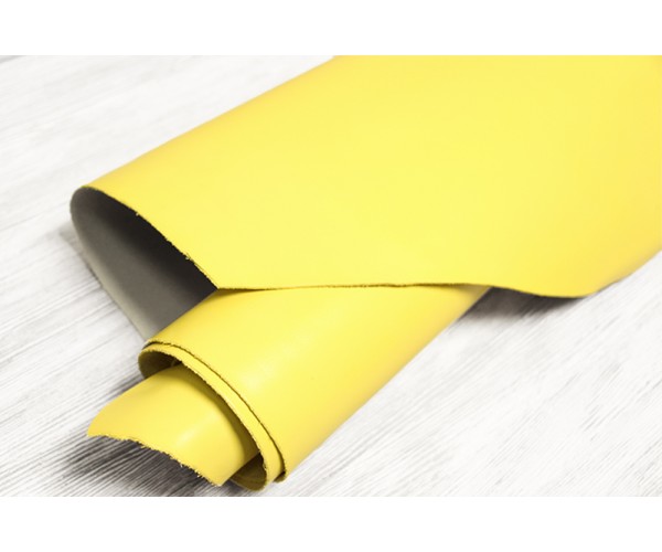 Шкіра ВРХ Італія (лимонна, гладка, напівглянець) Шкіра ВРХ Італія (лимонна, гладка, напівглянець)