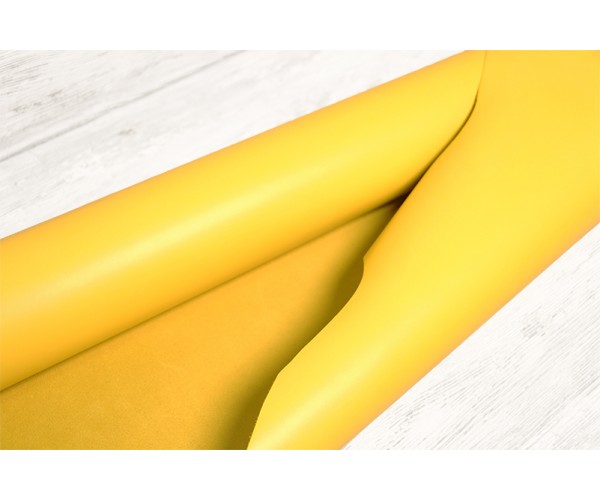 Шкіра ВРХ Італія (жовта, гладка, напівматова)