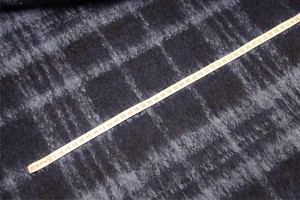 Ткань пальтовая Италия (шерсть 80%, полиамид 20%,темно синяя в голубую клетку, шир. 1,60 м)
