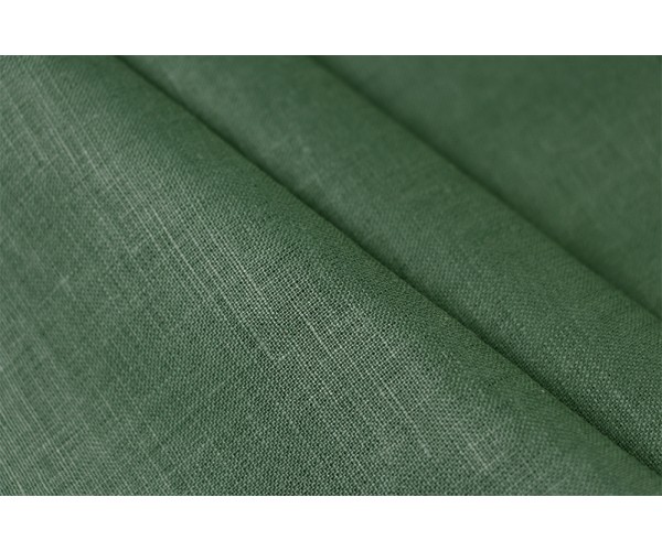Тканина льон Італія (льон 100%, зелений, шир. 1,50 м)