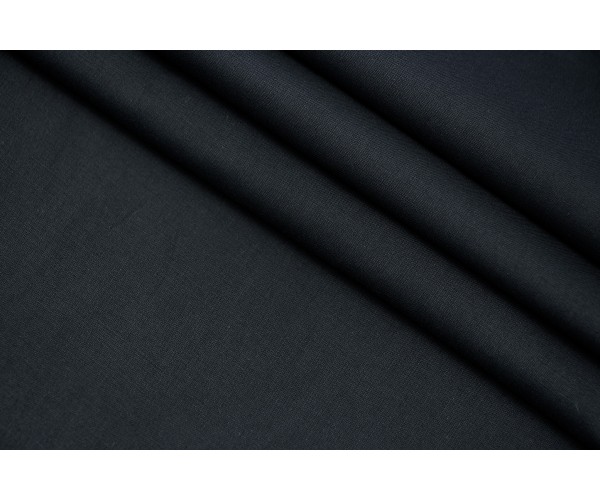Тканина котон Італія (котон 100%, чорний, шир. 1,45 м)