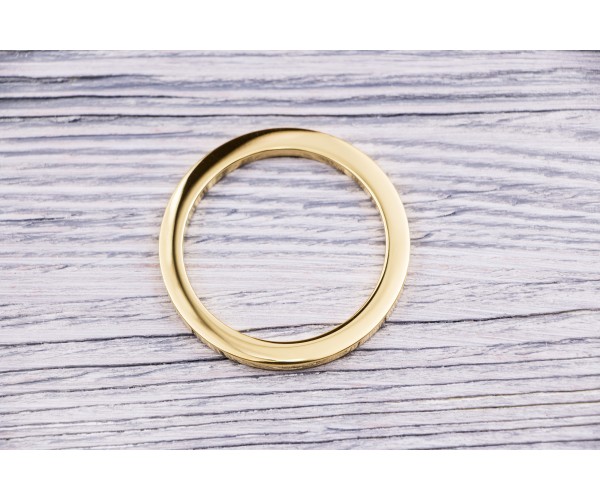 Кольцо металл, литое (золото, отполированный, Ø 4,0 см)