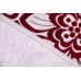 Ткань гипюр Италия (коттон 100%, цена за отрез 1,15м х 0,55м, молочный, цветы)