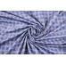 Ткань поплин Италия (двухсторонний, коттон 100%, серо-синий, клетка, ширина 1,50 м)