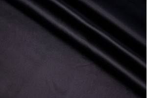 Ткань сатин Италия (атласный, коттон 100%, уголь, ширина 1,55 м)