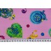 Тканина віскозний габардин Італія (віскоза 100%, рожевий, орнамент, шир. 1,35 м)