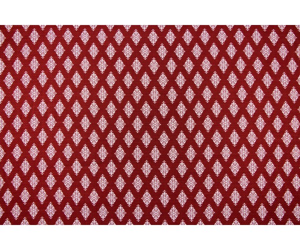 Ткань штапель Италия (вискоза 100%, темно-красный, ромбы, шир. 1,50 м)