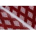 Тканина штапель Італія (віскоза 100%, темно-червоний, ромби, шир. 1,50 м)